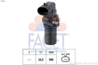 Facet 9.0389 Devir Sensor Alfa 147 156 Spider 1.6 / 1.8 / 2.0 — Engine Management Sensors
