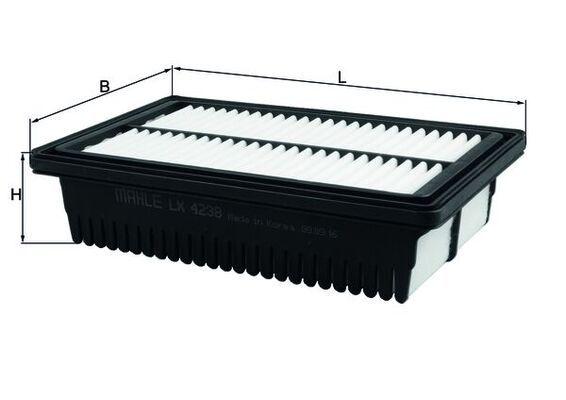 Mahle LX4238 Air Filter Hyundai i20 1.0 1.2 1.4 14-