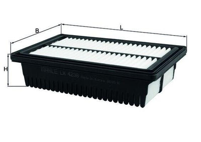 Mahle LX4238 Air Filter Hyundai i20 1.0 1.2 1.4 14- — Air & Cabin Filters