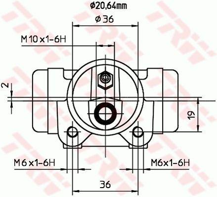 bendix-trw-bwf137-brake-cylinder-front-view, bendix-trw-bwf137-brake-cylinder-side-view, bendix-trw-bwf137-brake-cylinder-in-box BENDIX TRW BWF137 Brake Cylinder - 20.6mm Piston Diameter for 91-Transit | Ideal for Car Owners and Mechanics BENDIX TRW BWF137 Brake Cylinder - 20.6mm Piston Diameter bendix, trw-bwf137, brake-cylinder, wheel-brake-cylinder, 91-transit, automotive-parts, mechanics, car-owners, ai-generated, durable-cast-steel