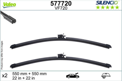Valeo 577720 Wiper Blade Swf On Tk. (550mm / 550mm) C-Class W205 14 > S205 14 > C205 16 > A205 16 > C253 17 > — Wipers