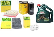 castrol volkswagen passat 1.8t oil filter care set, high quality oil filter for volkswagen passat, mann air fuel and pollen filter set, castrol 10w40 engine oil 4 liters Castrol Volkswagen Passat 1.8 T Oil & Filter Care Set - High Quality Components for Passat Owners Volkswagen Passat 1.8 T Oil & Filter Care Set volkswagen-passat, filter-care-set, oil-change, castrol-motor-oil, mann-filters, car-maintenance, vehicle-care, high-quality-components, engine-maintenance, ai-generated
