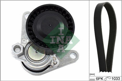 INA 529 0367 10 V-Belt Set Golf7-A3-Leon-Caddy-Tiguan Clha-Crkb-Clhb-Crka 1.6 TDI-2.0 TDI 13 — Belts