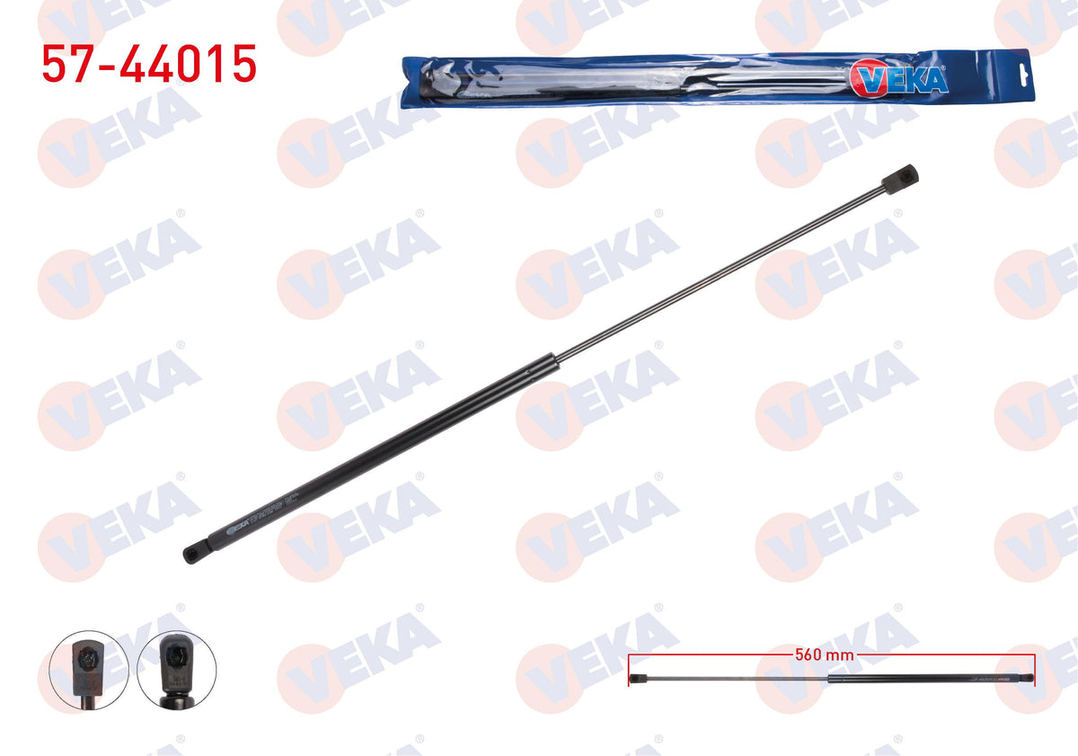 Veka 57-44015 Motor Hood Gas Strut 730mm / 350N Volkswagen Passat (3C2) 2005-2008 | Set of 2