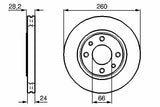 BOSCH 0986478830 Brake Disc - Premium Quality Front Disc for Peugeot P406 — Brake Rotors & Drums