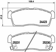 brembo-rear-brake-pads-hyundai-i10-kia-picanto, brembo-brake-pads-specifications BREMBO Brake Pads Rear - High-Performance for Hyundai i10 (2008-2012) and Kia Picanto (2004-2010) | 108mm Width BREMBO Brake Pads Rear for Hyundai i10 & Kia Picanto brembo, brake-pads, rear-brake-pads, hyundai-i10, kia-picanto, car-parts, mechanics, high-performance, car-owners, ai-generated