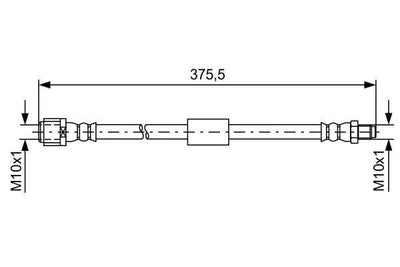 BOSCH Brake Hose Rear - W212 S212 — Brake Hydraulics