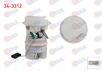 Veka 34-3312 Fuel Tank Level Float 3 Bar Peugeot 206 1.1-1.4-1.6-2.0 1998-/ Citroen Berlingo 1.4-1.6 / Xsara — Fuel Delivery