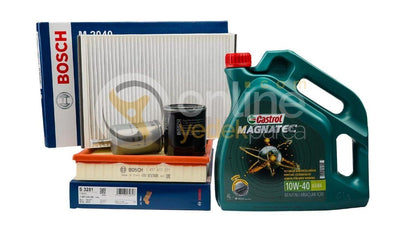 Bosch Opel Astra G 1.4 - 1.6 Maintenance Kit with Castrol Oil — Maintenance & Service Kits