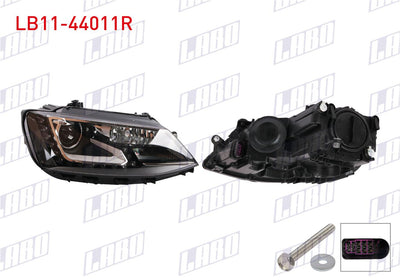 LABO LB11-44011R Headlight Right Xenon Volkswagen Jetta IV (162) 2015 — Headlights