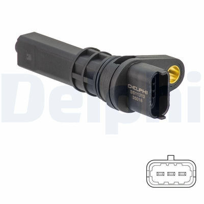 Delphi ABS Sensor for Astra G - Active Sensor, 2 Poles — Brake Sensors & ABS