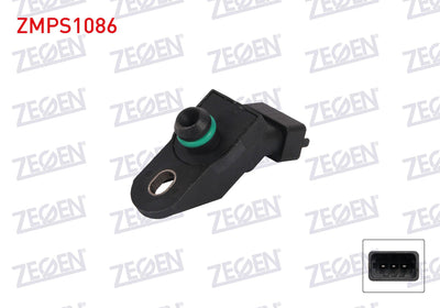 Zegen ZMPS1086 Map Sensor Opel Vectra B 2.0 DTi 1996-1999 — Engine Management Sensors
