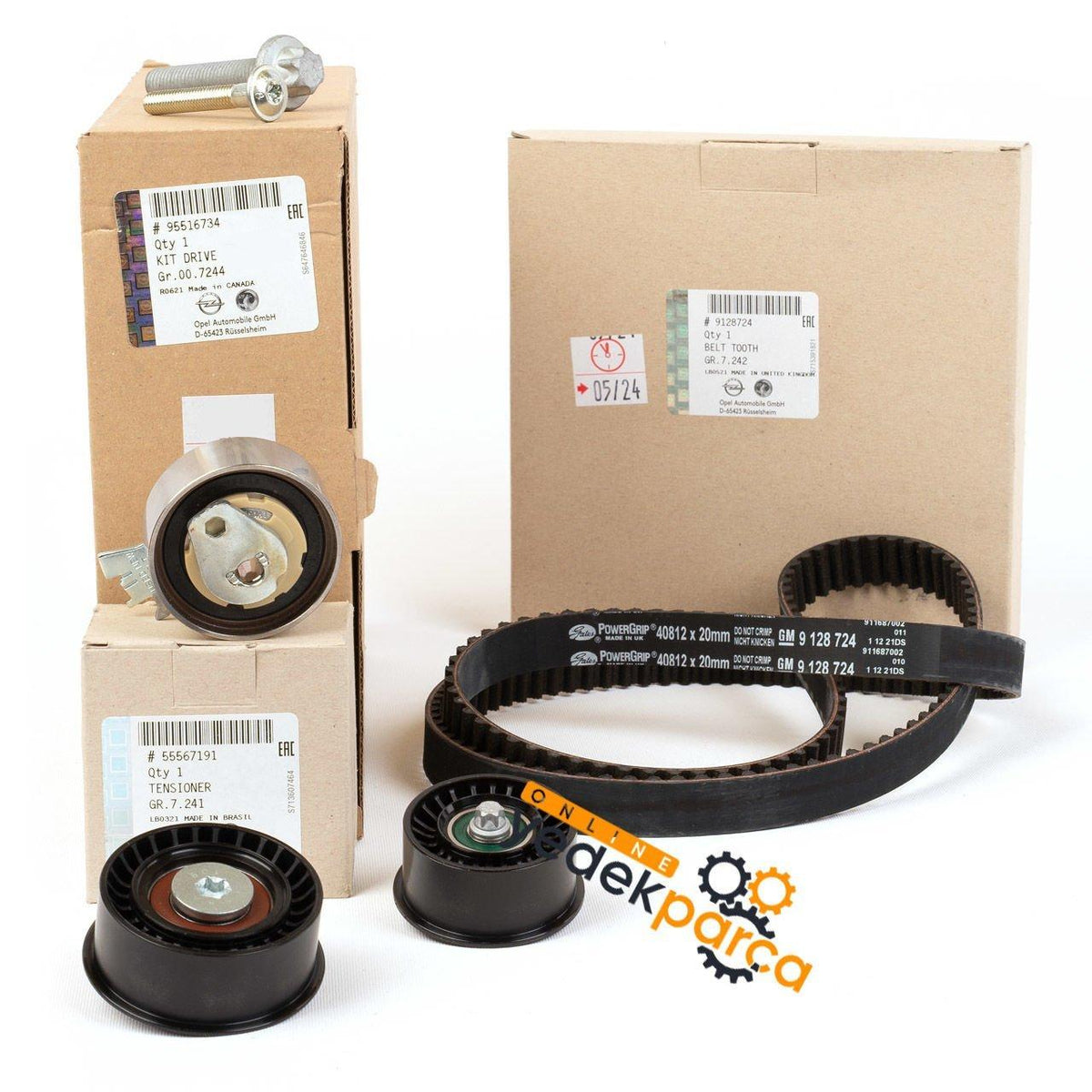 General Motors Opel Corsa B Timing Kit - Original Parts for 1.4 / 1.6 Gasoline Engines