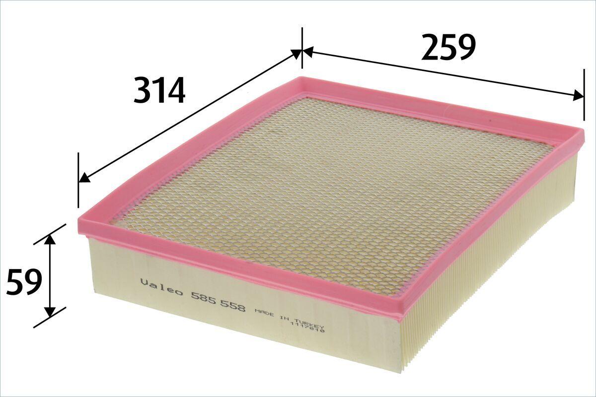 Valeo 585558 Air Filter Amarok 10 > 2.0 TSI 2.0Tdi — Air & Cabin Filters