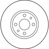 TRW DF1790 Brake Disc - 251.5 mm for Fiat Stilo, Bravo — Brake Rotors & Drums