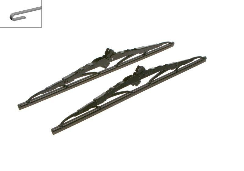 Bosch 3397005158 Wiper Blade Set 40Cm Classic with Hook Eco Universal Corsa A Golf II — Wipers