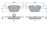 BOSCH 0986424484 Brake Pads - High-Performance Rear Brake System
