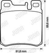 Jurid 571722J Brake Pads - Replacement for AMG 124/140/203/210