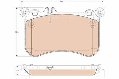 TRW GDB1972 Brake Pad Front Mercedes-Benz CLS X218/C218, W212/W221/W222 11-17 — Brake Pads
