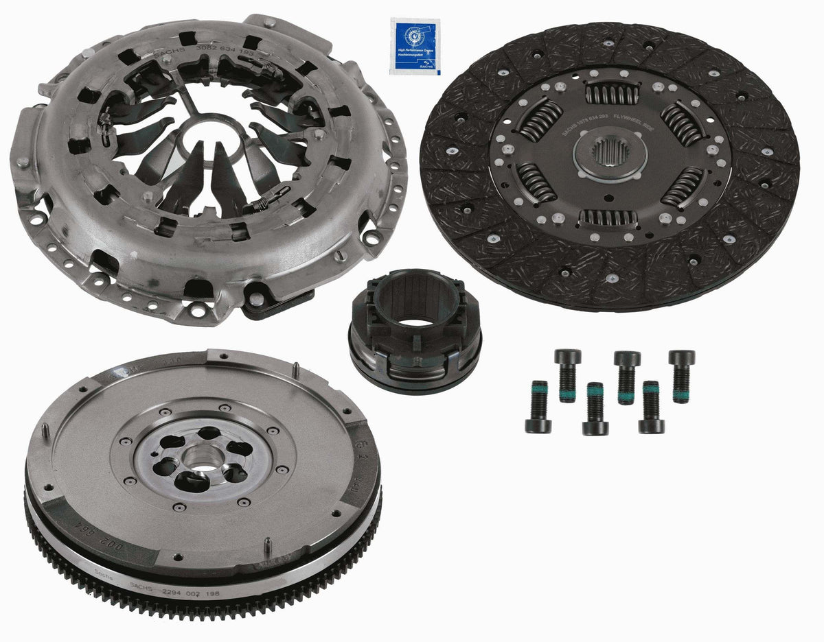 Sachs 2290601203 Dmf Flywheel Clutch Kit Bearing-6 Gear (VW Passat 03-05 Audi A4 04-09 A6 05-11) — Clutch & Flywheel