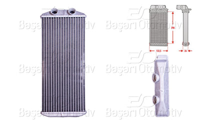 Wisco 3143190-00 Heater Core Brazing 290X138 mm Citroen Berlingo 1.6 HDi C4 1.6 16V 1.8 I 2.0 HDi Peugeot P — Heater & Blower