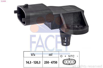 Facet 10.3240 MAP Sensor Aveo 09>11 1.2 16V — Engine Management Sensors