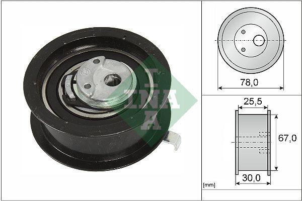 INA Timing Belt Tensioner 99-03 Golf IV, Passat — Pulleys & Tensioners