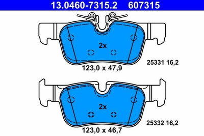 ATE 13.0460-7315.2 Rear Brake Pad Set — Brake Pads