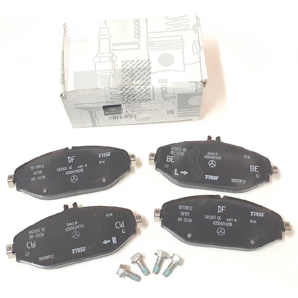 Mercedes-Benz A0004209103 W213 W205 Body E220d Front Brake Pad Set Genuine — Brake Pads