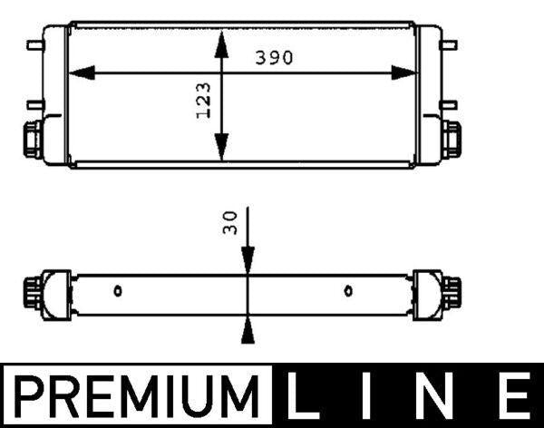 behr cLC169001P oil cooler front view, behr cLC169001P oil cooler side view, behr cLC169001P oil cooler dimensions MAHLE BEHR CLC169001P Oil Cooler - Essential for Car Owners, Mechanics & Enthusiasts | 390mm Length BEHR Oil Cooler CLC169001P - Essential for Car Owners behr, oil-cooler, mahle, car-parts, car-maintenance, automotive, engine-cooling, oil-temperature-regulator, mechanics, ai-generated