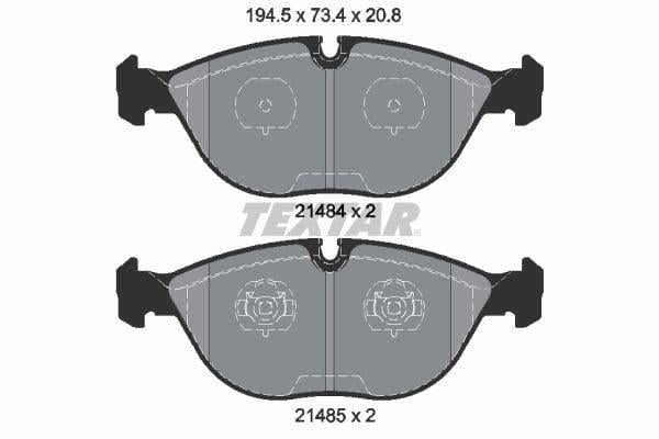TEXTAR Brake Pads E-38 Front 7.50 AMG 170/202/208/210/220