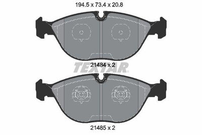 TEXTAR Brake Pads E-38 Front 7.50 AMG 170/202/208/210/220