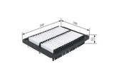 BOSCH Air Filter - F026400353 for 12 Lancer, ASX, Outlander — Air & Cabin Filters