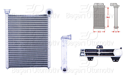 Wisco 3143252-00 Heater Core Brazing Mt-At 148X203 mm Renault Megane4 Kadjar Talisman 1.2 1.3Tce 1.5 1.6Dci — Heater & Blower