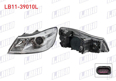 LABO LB11-39010L Headlight Left (Octavia Lettered) Skoda Octavia 2009-2013 — Headlights