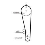 GATES K015268 Timing Tk (Timing Belt Kit) for <98 Vitara 1.6 — Belts
