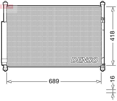 Denso DCN47006 A/C Condenser Suzuki Grand Vitara 04/05- — Condensers & Evaporators