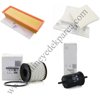 Peugeot 207 1.4 Gasoline Periodic Oil Service Filter Set Genuine — Auto Parts Hall, Maintenance & Service Kits