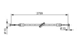 BOSCH Handbrake Cable Viano 639 Front - Cable — Brake Cables & Hardware