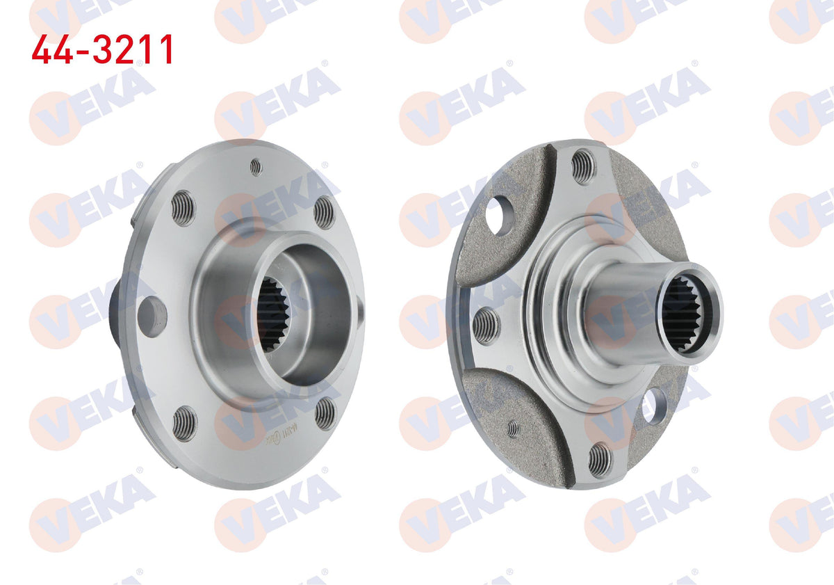 Veka 44-3211 Wheel Hub Left-Right Front without Bearing Opel Corsa B 1.0i 4 Lug 1993-2000