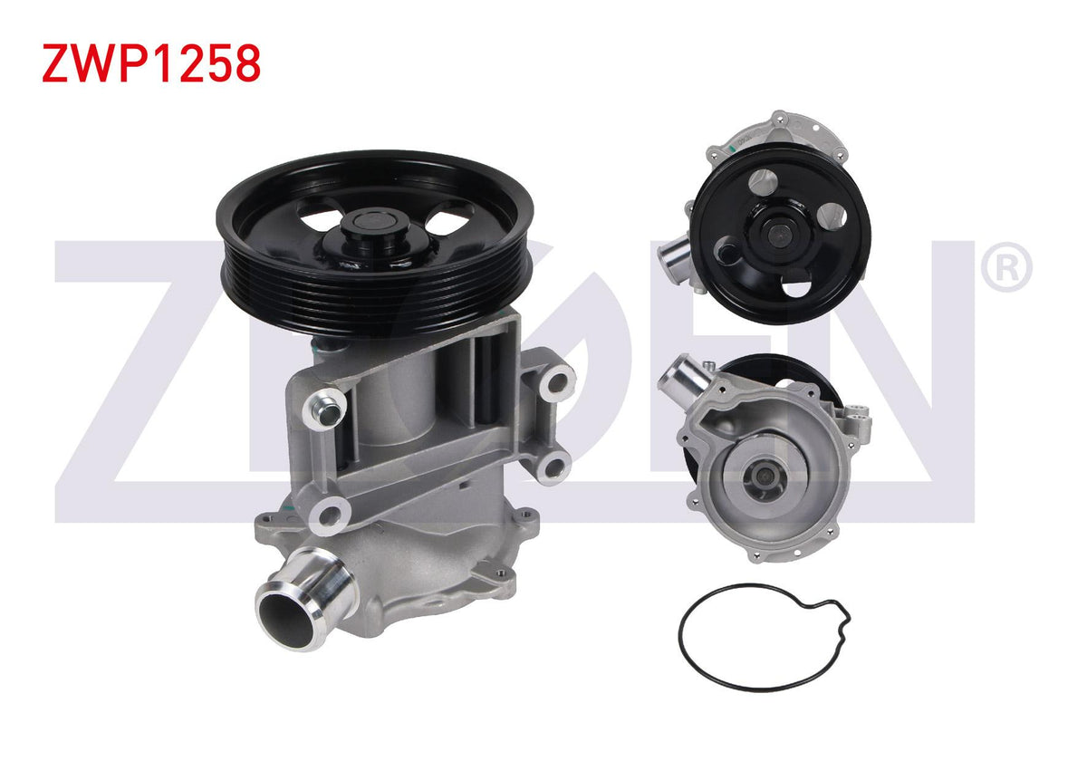 Zegen ZWP1258 Water Pump with Pulley Mini (R50,R53) Cooper-One 1.6 2001-2006 / Fiat 500X 1.6 2014 — Water Pump & Thermostat