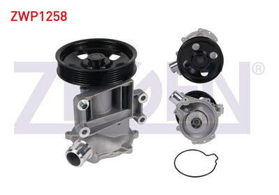Zegen ZWP1258 Water Pump with Pulley Mini (R50,R53) Cooper-One 1.6 2001-2006 / Fiat 500X 1.6 2014 — Water Pump & Thermostat