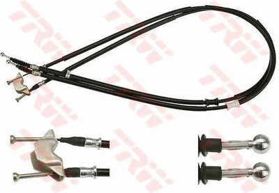 TRW GCH2517 El Brake Cable Complete Opel Astra H 04 > with Disc Brake (Length 1644mm) Rear — Brake Rotors & Drums