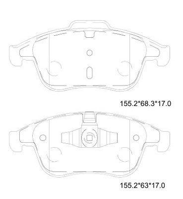 MGA 55750 Brake Pad Front Laguna III 2.0 16V F4r 2.0 M9r Scenic III 1.5 K9k 1.9 F9q — Brake Pads