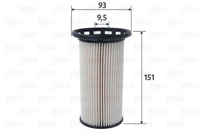 VALEO 587095 Fuel Filter - A3, Leon and 3 more models — Fuel Delivery