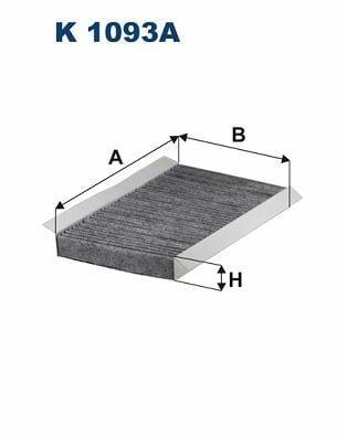 filtron k1093a pollen filter, active carbon filter for vehicle FILTRON K1093A Pollen Filter - Active Carbon Filter for Vehicle Cabin | 288mm x 173mm x 30mm FILTRON K1093A Pollen Filter - Active Carbon Filter filtron, pollen-filter, active-carbon-filter, car-accessories, vehicle-air-filter, automotive, car-maintenance, breathable-air, car-owners, ai-generated