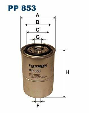 FILTRON PP853 Fuel Filter - Compatible with Kia Bongo 2.7 & Ceres 2.2 — Fuel Delivery