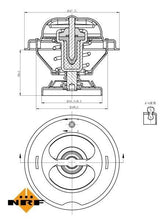 NRF Thermostat 85°C for M.Benz M601-602-603 W124-201 — Water Pump & Thermostat