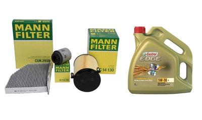 MANN Volkswagen Passat 1.4 TSI Maintenance Kit - Castrol Engine Oil — Maintenance & Service Kits