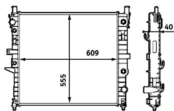 mahle coolant radiator for ml-class, mahle radiator top view, mahle radiator side view MAHLE Motor Coolant Radiator - ML-Class W163 01-05 | High Efficiency MAHLE Motor Cooler for ML-Class W163 01-05 mahle, coolant-radiator, ml-class-w163, car-parts, mechanics, car-owners, auto-maintenance, vehicle-cooling, high-efficiency, ai-generated
